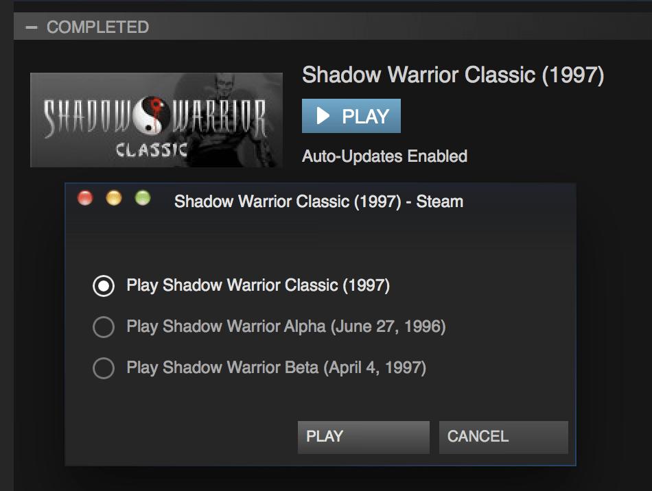 Steam Game Covers: Shadow Warrior Classic 1997