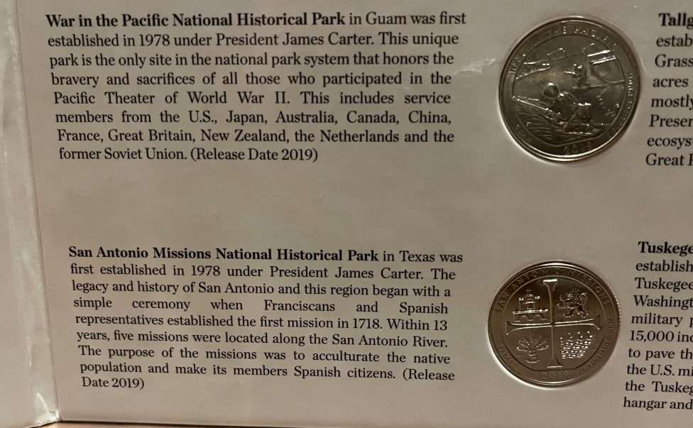 National Park Quarters Coin Collector's Book